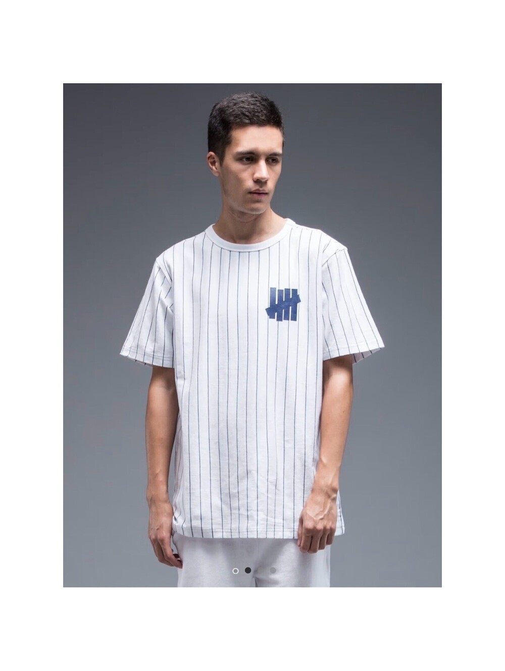 UNDEFEATED Pinstripe Crewneck T-Shirt White Men’s XL NWT
